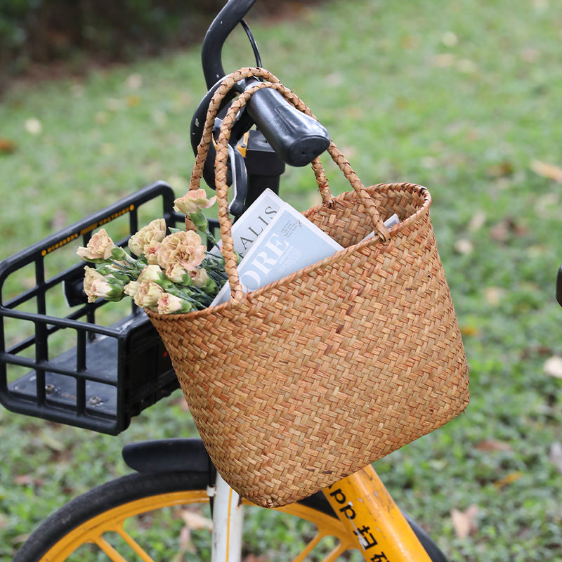 Unisex Braided Basket with Sturdy Handles Kalsten