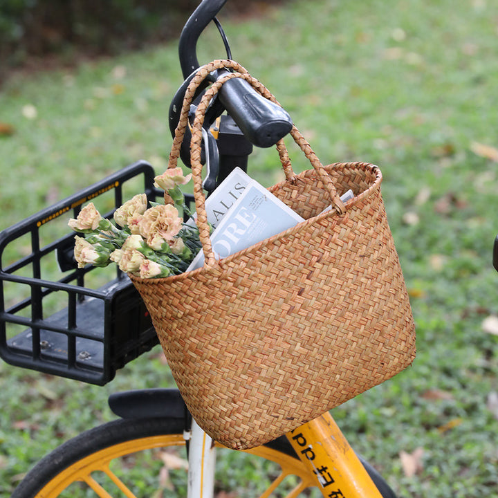 Unisex Braided Basket with Sturdy Handles Kalsten