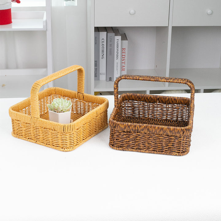 Handcrafted Natural Fiber Storage Basket Kalsten