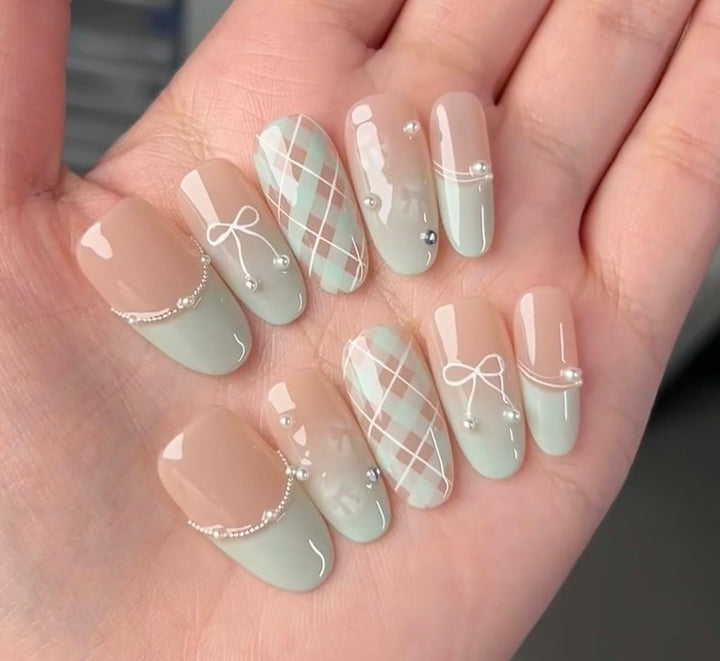 Ombre Long-Stiletto Press-On Nails Set Kalsten