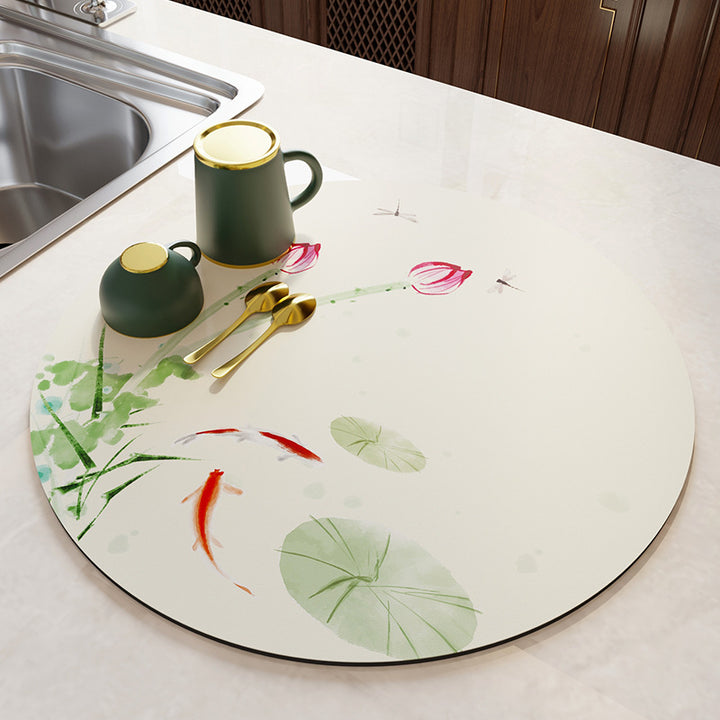 Elegant Round Kitchen Table Mat Kalsten