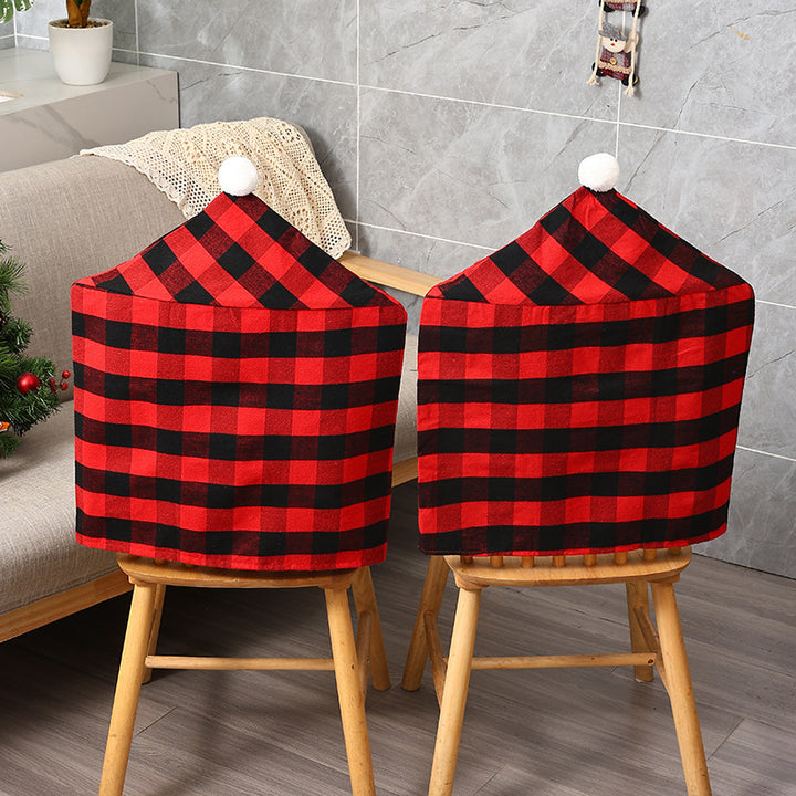 Festive chair cover in Christmas design Kalsten