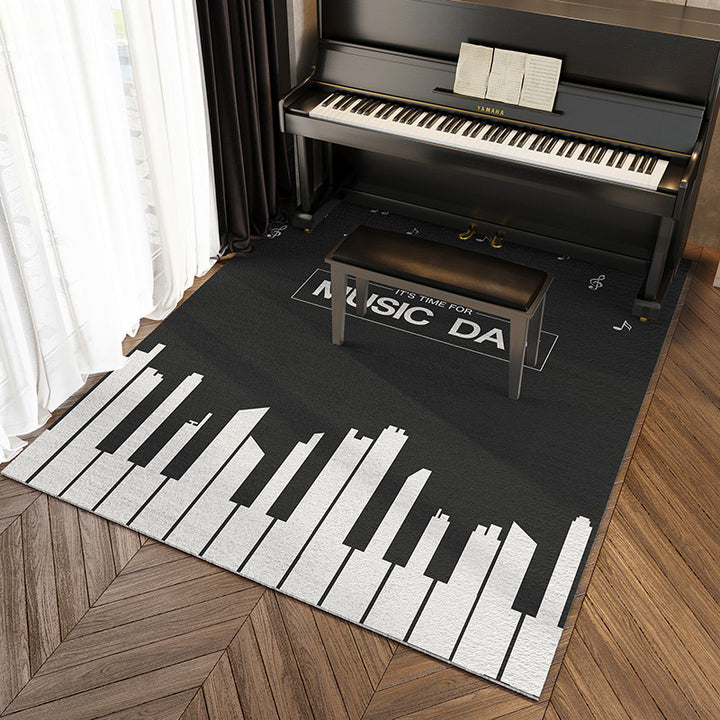 Music-Themed Area Rug