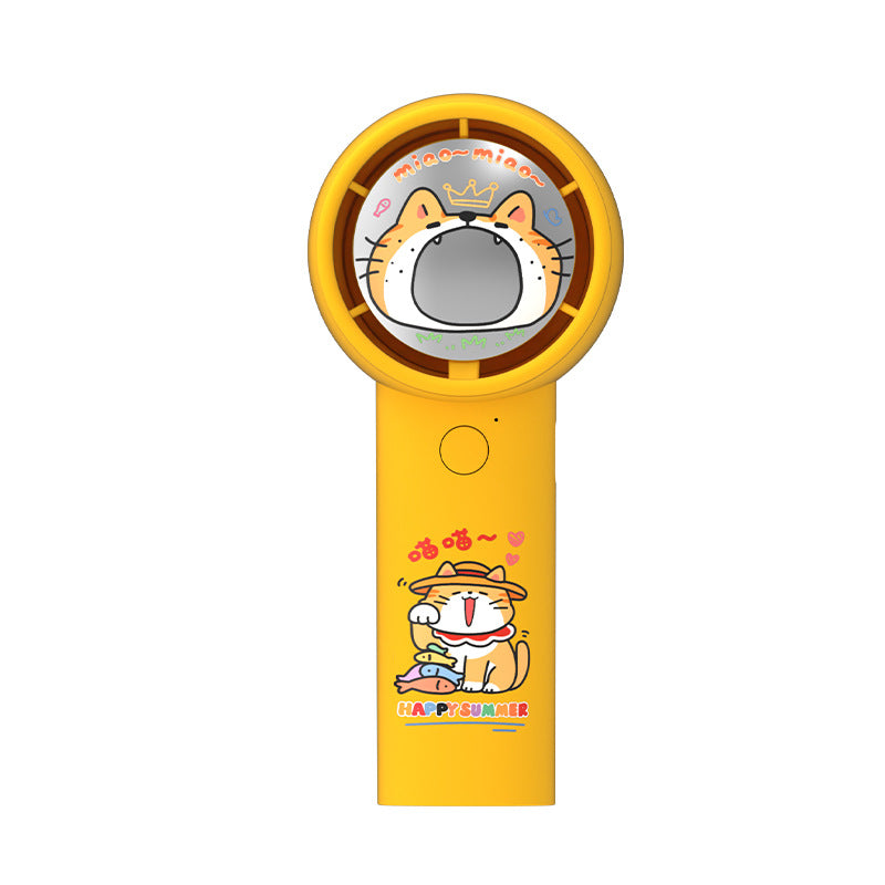 Women's Portable Mini Sun Fan with Cat Design Kalsten
