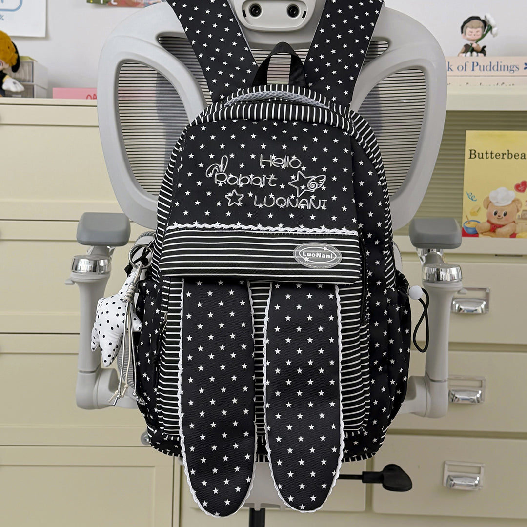 Cute Bunny Ear Patterned Backpack Kalsten