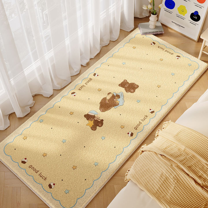 Cute Bear-Themed Decorative Area Rug