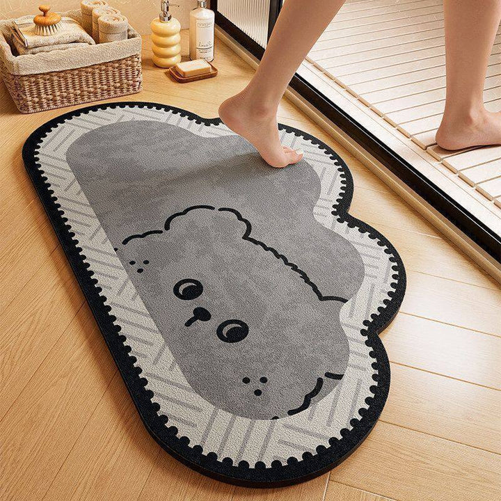 Playful Dog-Themed Bath Mat Kalsten