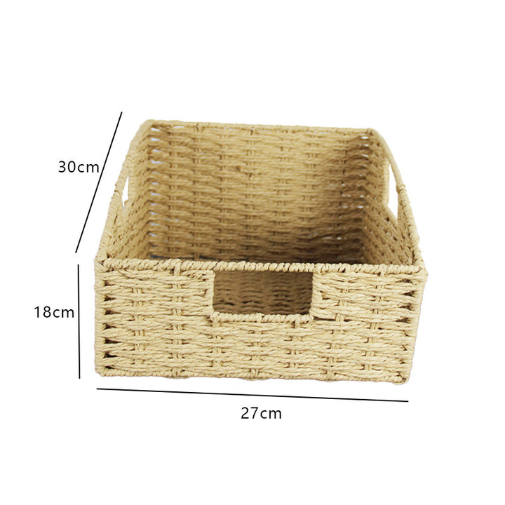 Natural Fiber Rectangular Storage Basket Kalsten