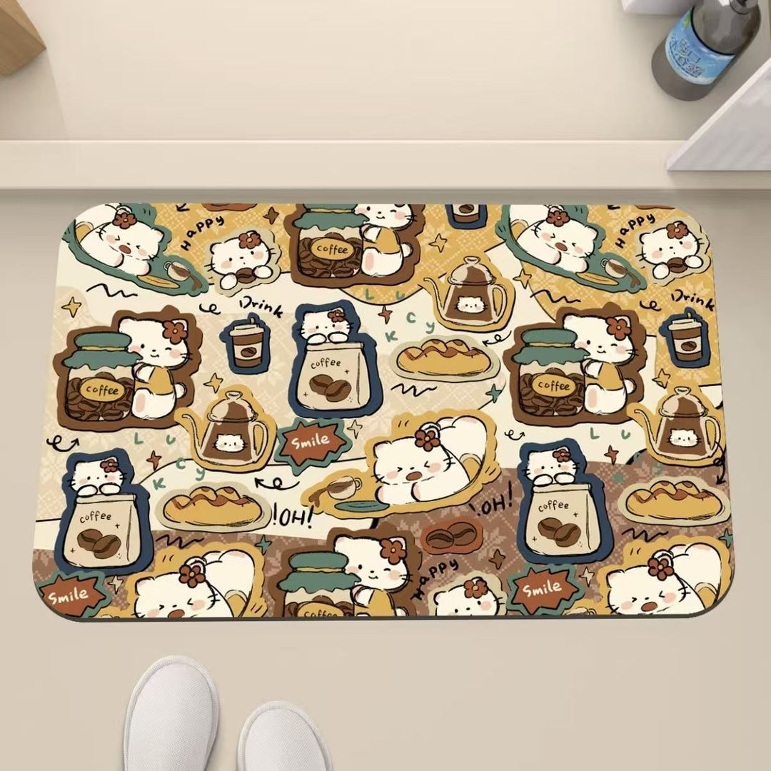 Playful Cat-Themed Anti-Fatigue Mat