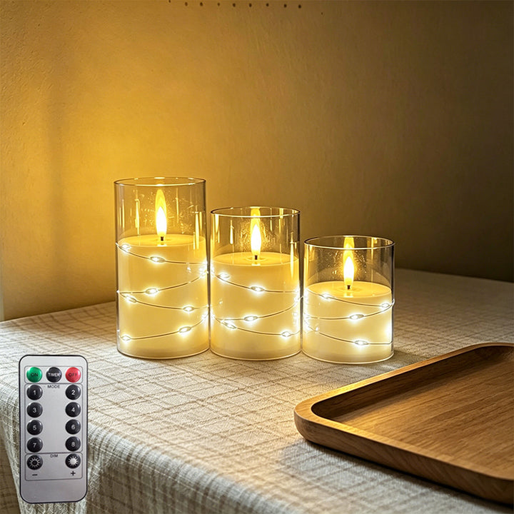 LED Scented Candle with Flame Effect Kalsten