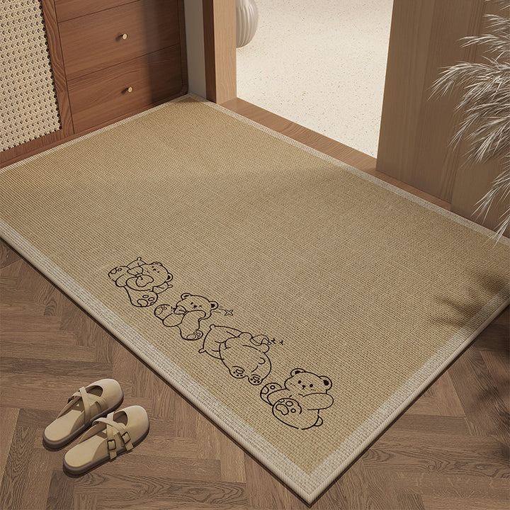Geometric Patterned Welcome Mat for Home Entryway