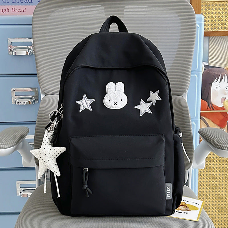 Cute Bunny-Embellished Backpack Kalsten