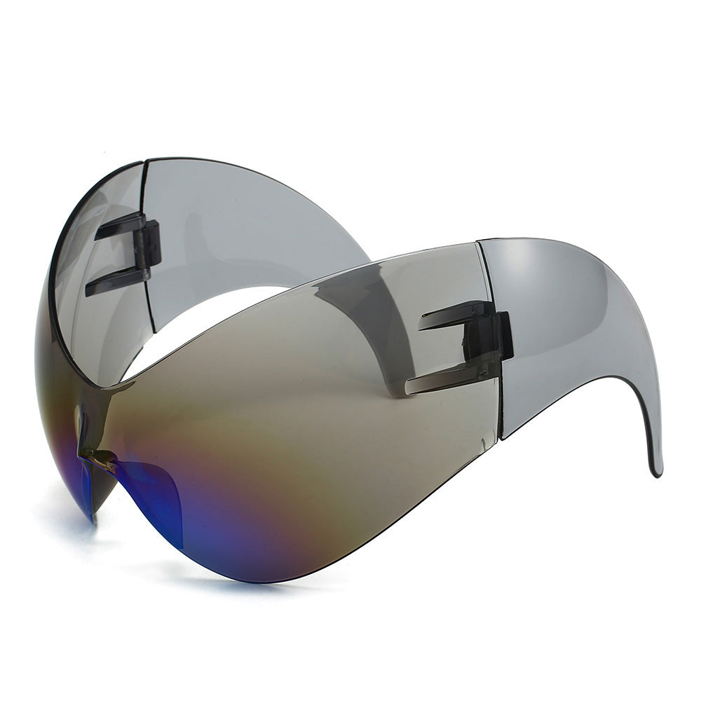 Oversized Futuristic Shield Sunglasses Kalsten