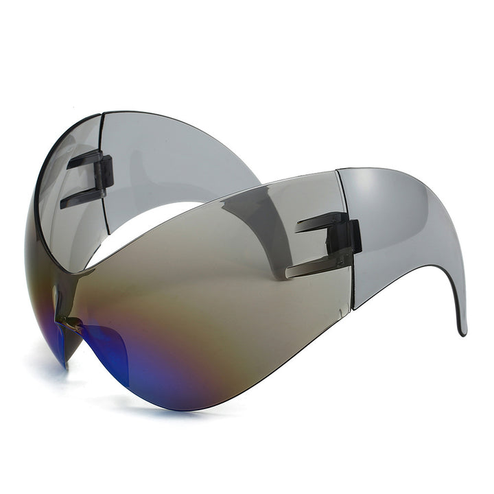 Oversized Futuristic Shield Sunglasses Kalsten