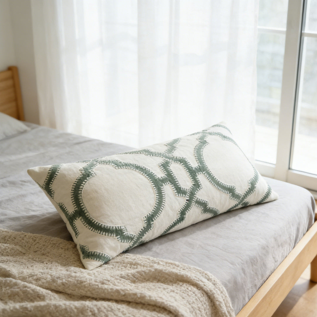 Geometric Pattern Accent Pillow