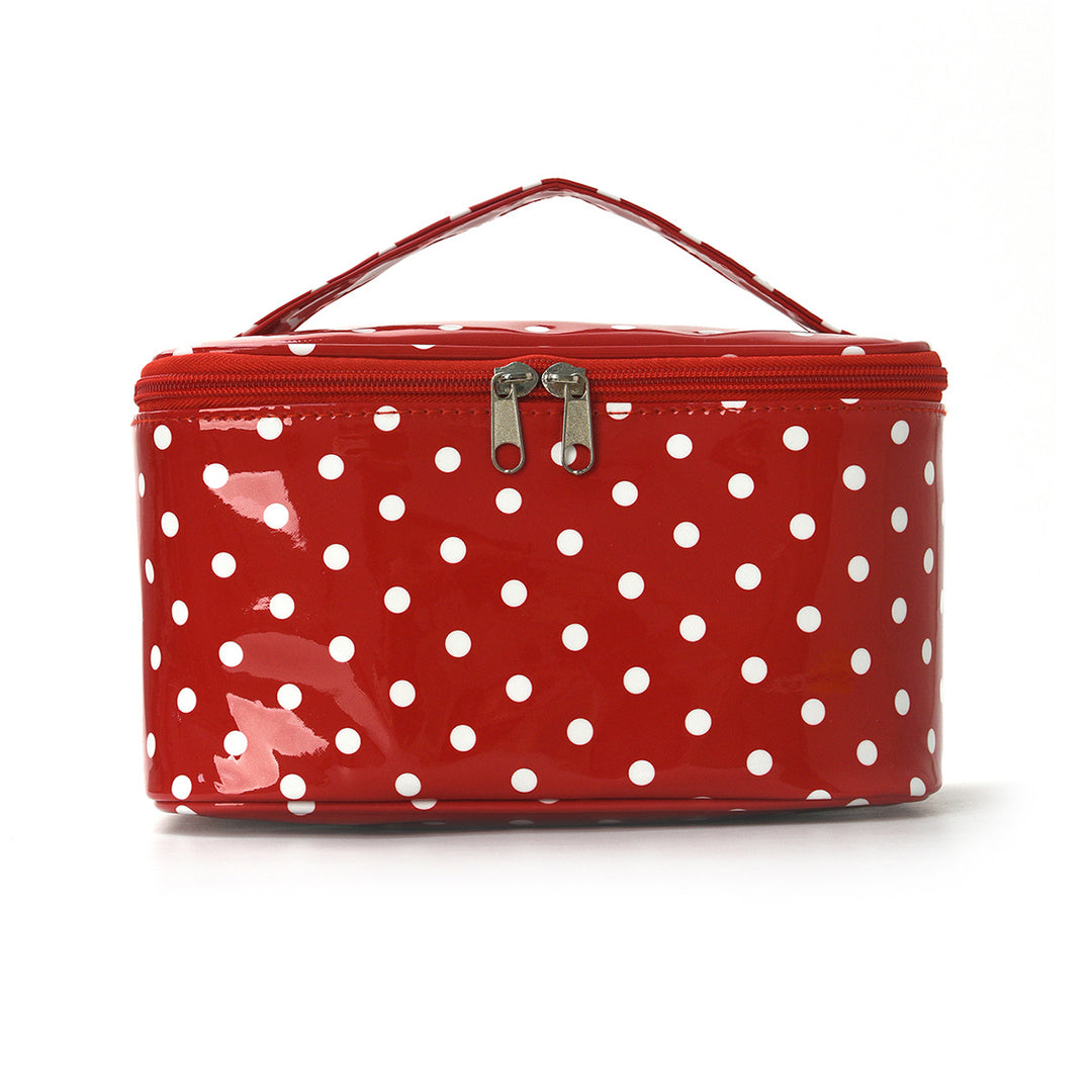Cosmetic organizer with carry handle and water-repellent coating Kalsten