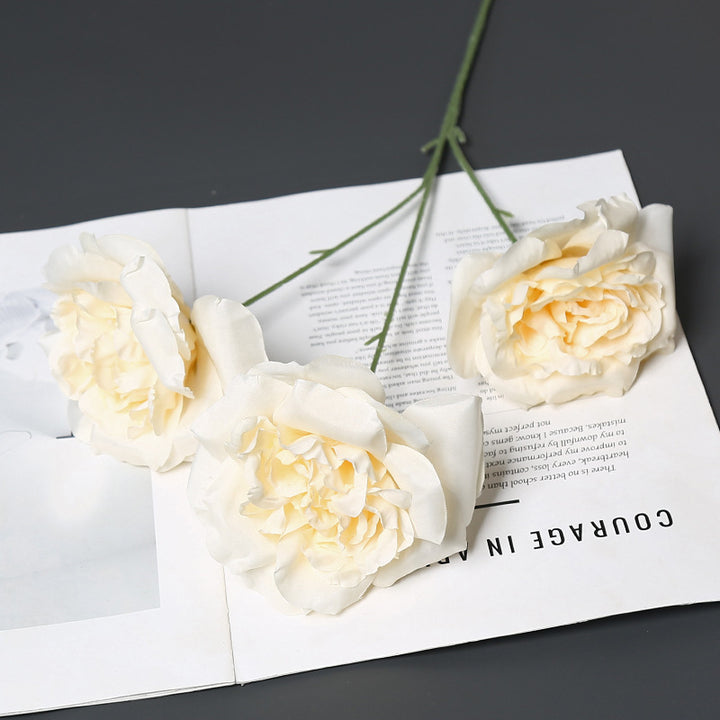 Elegant Faux Peony Stem for Home Decor Display