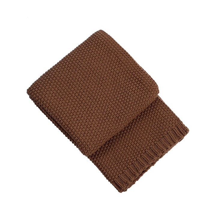 Cozy Knitted Throw Blanket