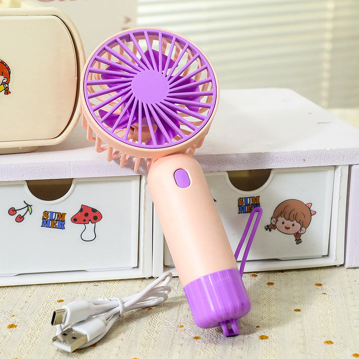 Portable hand fan with ergonomic grip and USB charging function Kalsten
