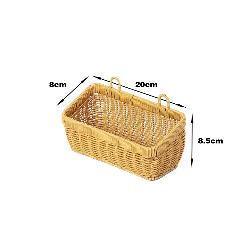 Handwoven Rectangular Storage Basket Kalsten
