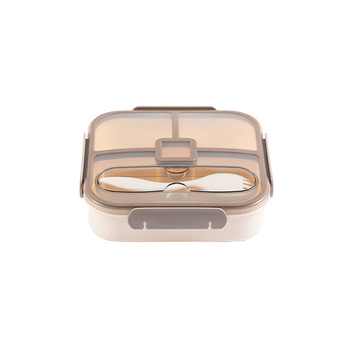 Multi-Compartment Insulated Food Container with Utensil Set