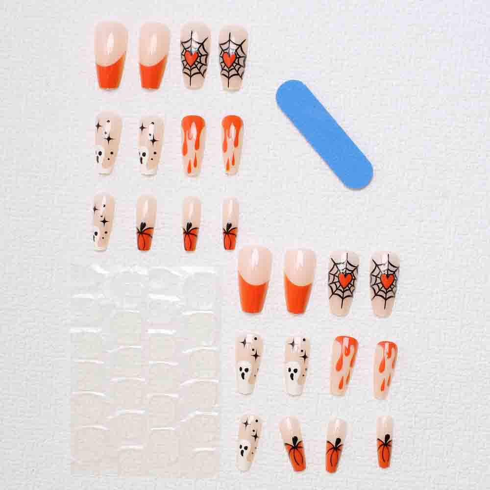 Halloween-Inspired Press-On Nail Art Kalsten
