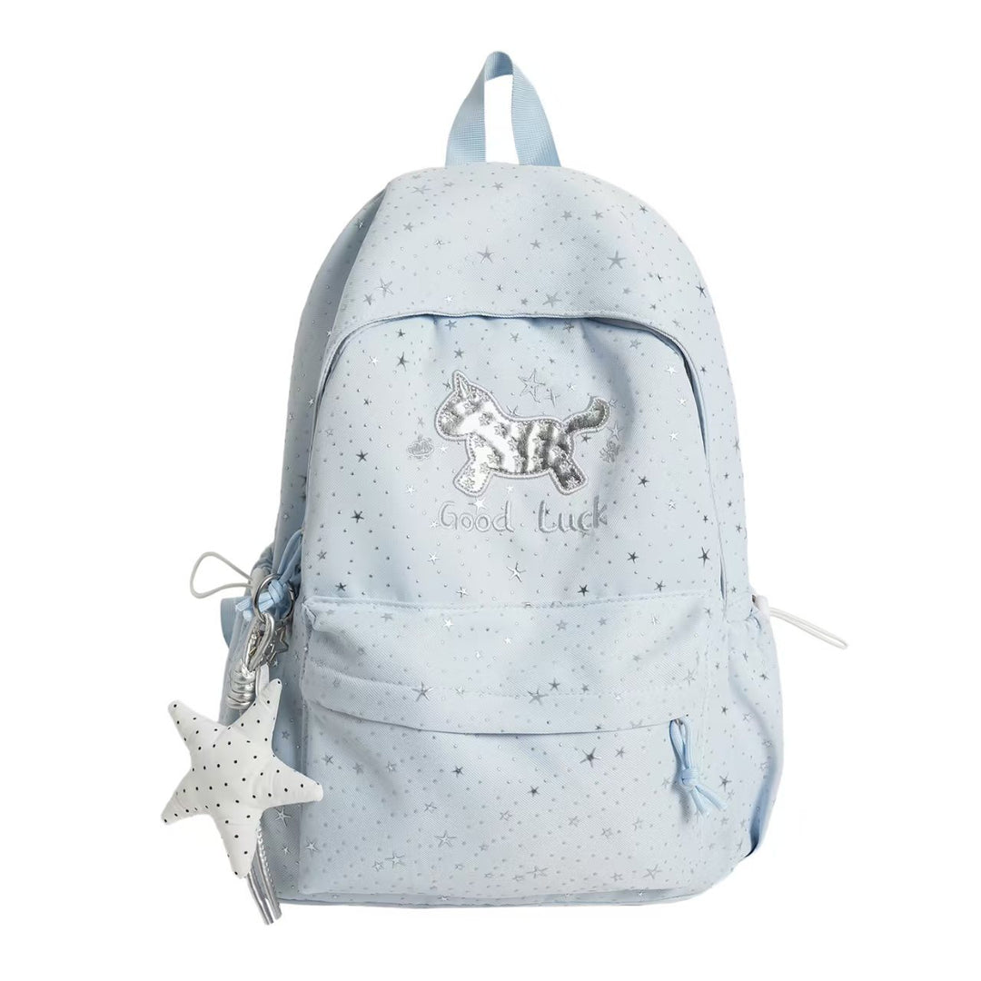 Backpack with Playful Cat Design and Sparkling Details Kalsten