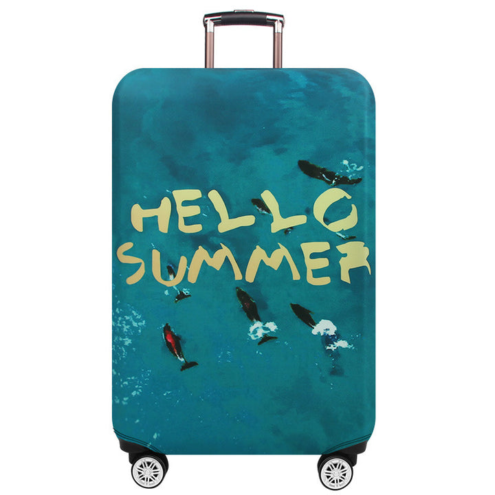 Women’s hard shell suitcase with maritime whale design Kalsten