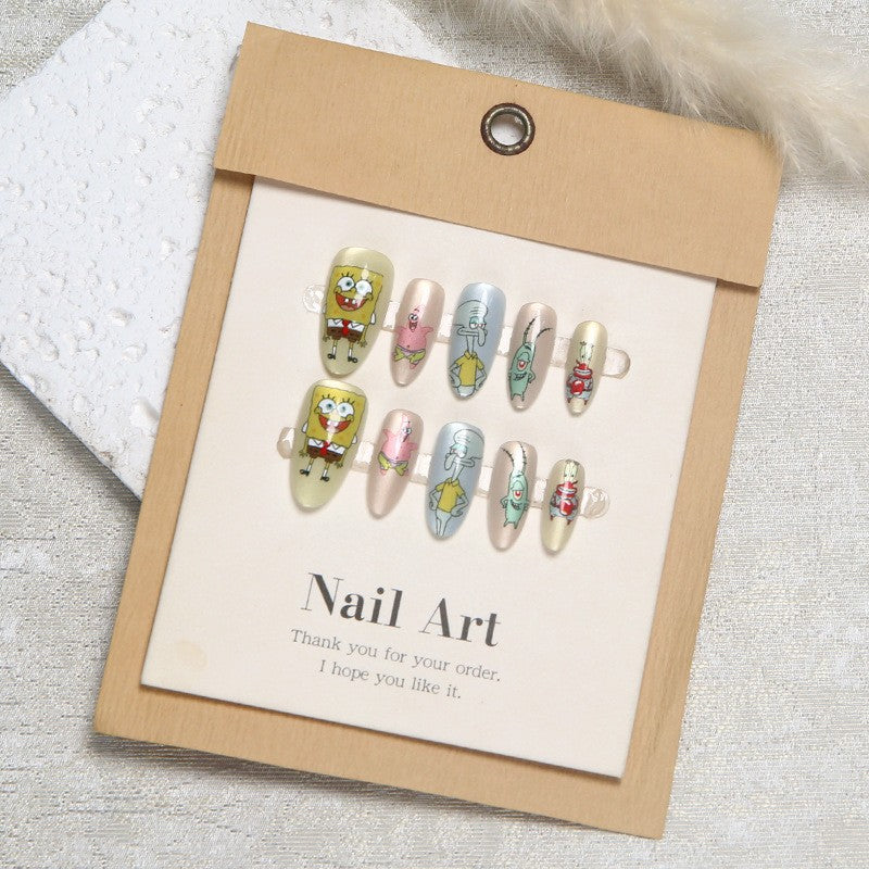 Creative nail design set with wonderful cartoon motifs Kalsten