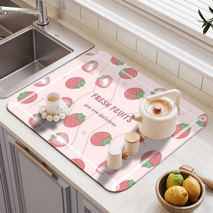 Decorative Eco-Friendly Kitchen Counter Mat