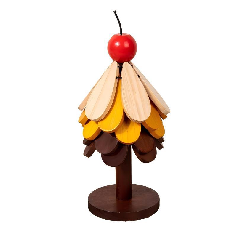 Decorative wooden tree figure