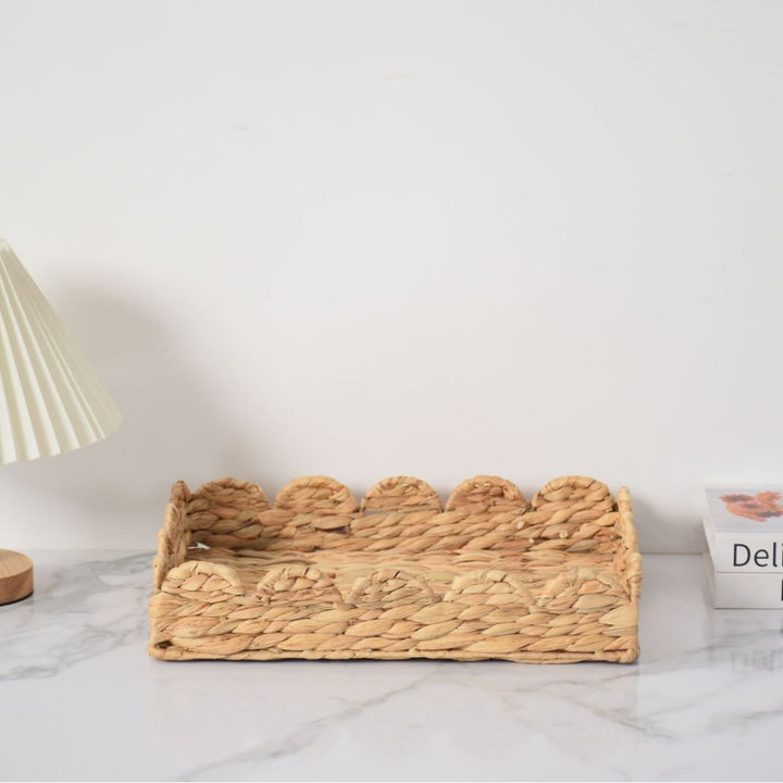 Handcrafted Woven Serving Tray Kalsten