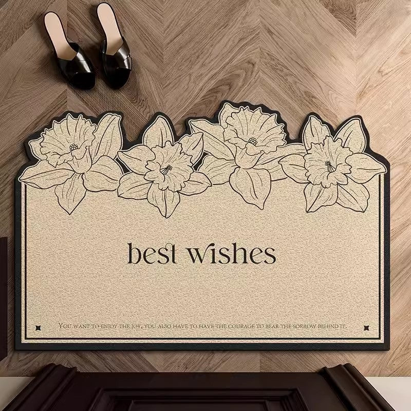 Floral Design Indoor Mat