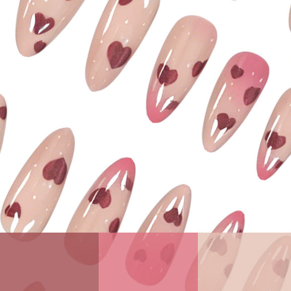 Decorative Heart Nail Enhancements Kalsten