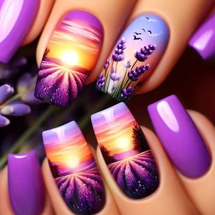 Artistic Landscape Nail Art