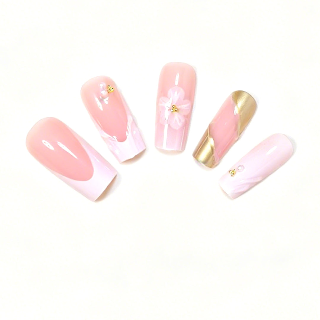 Deluxe Floral Acrylic Nail Art Set Kalsten