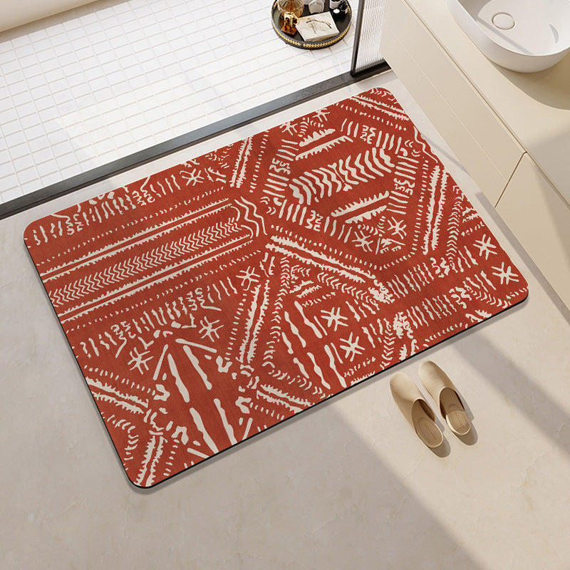 Abstract Geometric Pattern Bath Mat Kalsten