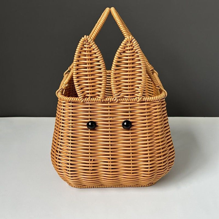 Rabbit Ears Woven Storage Basket Kalsten