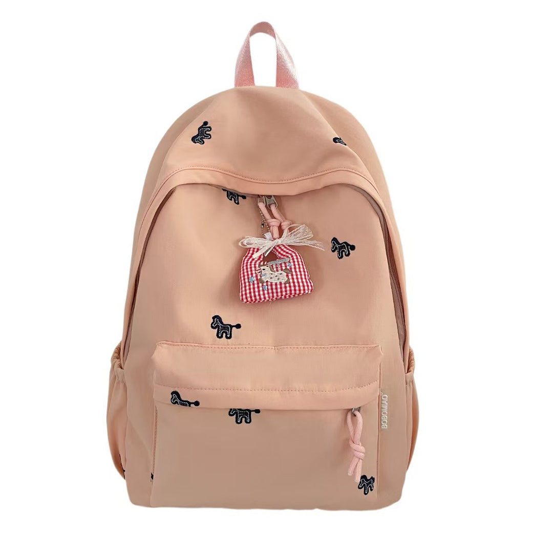 Backpack with Cheerful Animal Motif and Practical Compartments Kalsten