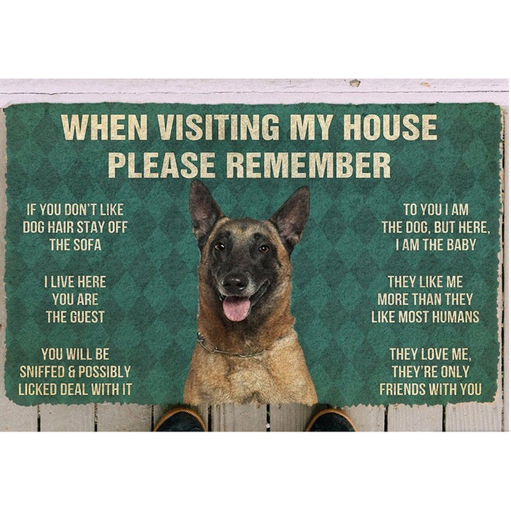 Fun Dog-Themed Door Mat Kalsten