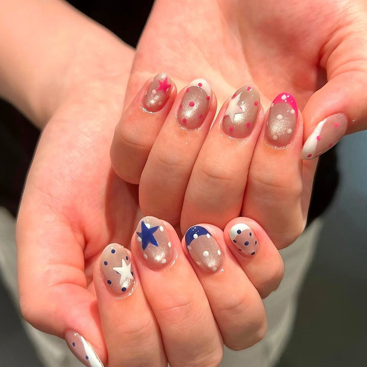 Whimsical Bunny-Themed Press-On Nail Art Set Kalsten