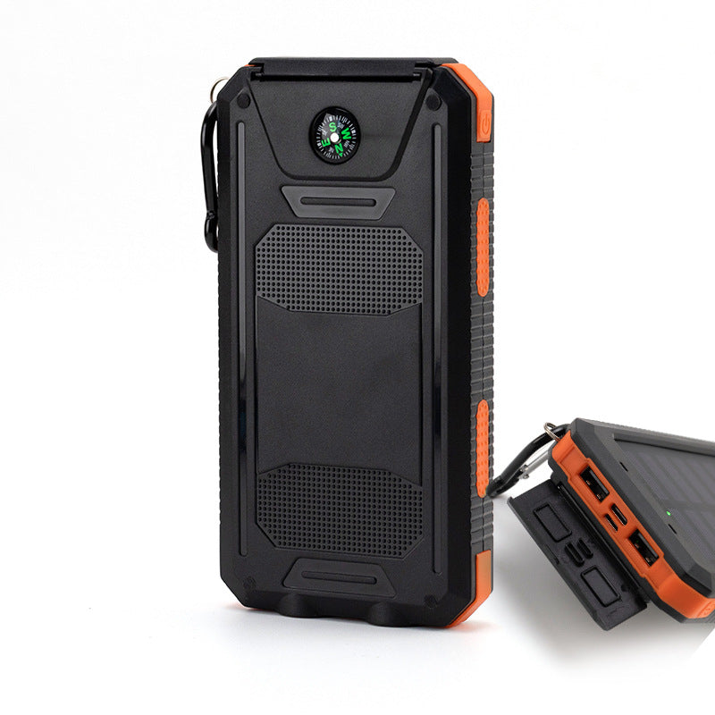 Solar-powered power bank with robust case and integrated LED lighting Kalsten