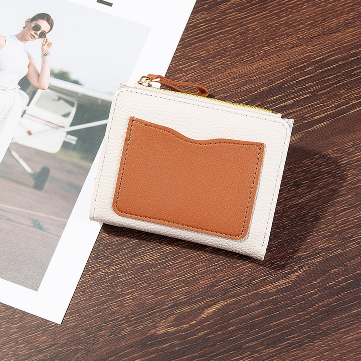 Compact Textured Zipper Wallet Kalsten