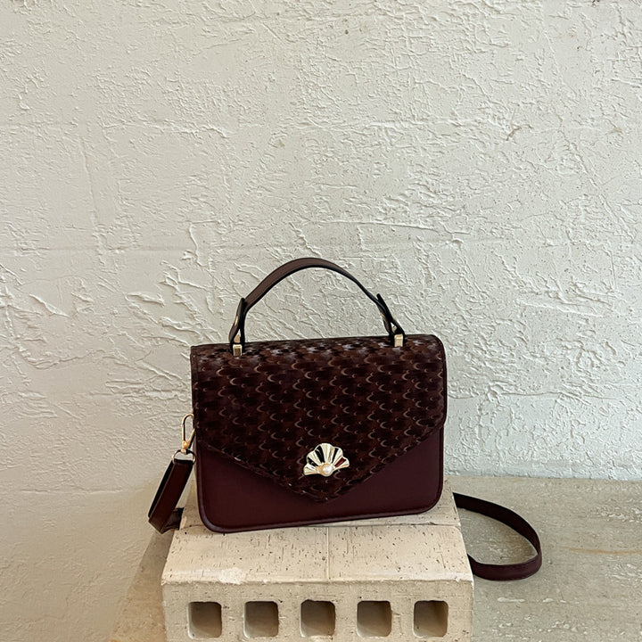 Elegant Textured Handheld Purse