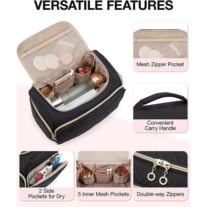 Cosmetic Organizer Bag with Multi-functional Interior Layout Kalsten