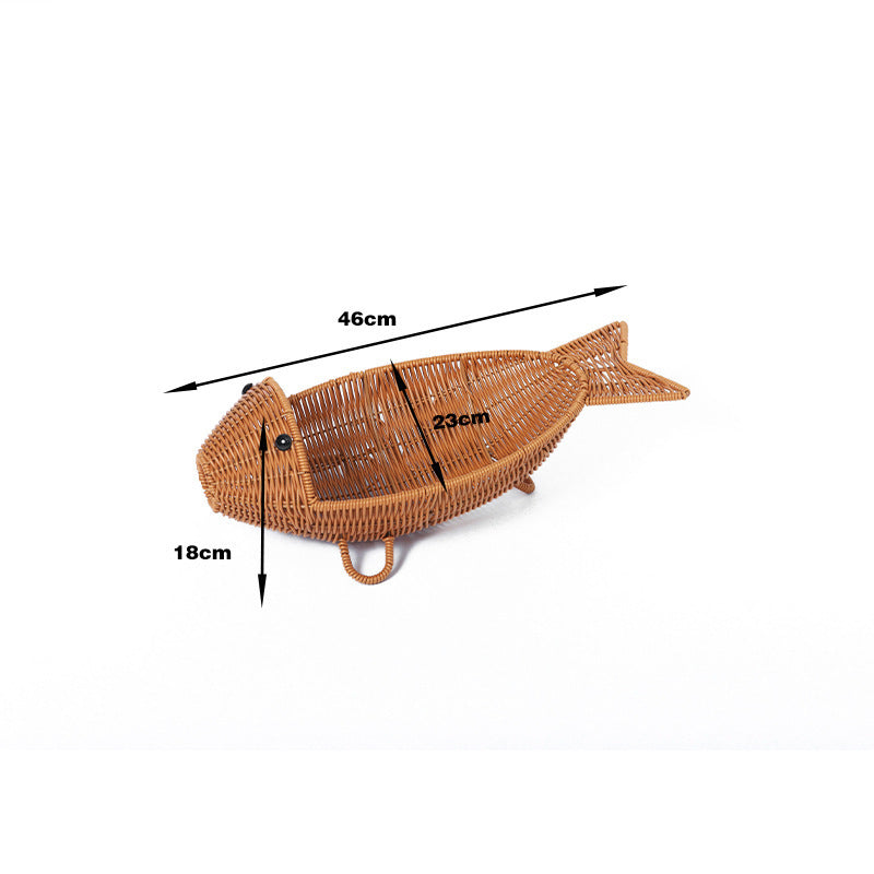 Fish-Shaped Woven Storage Basket Kalsten