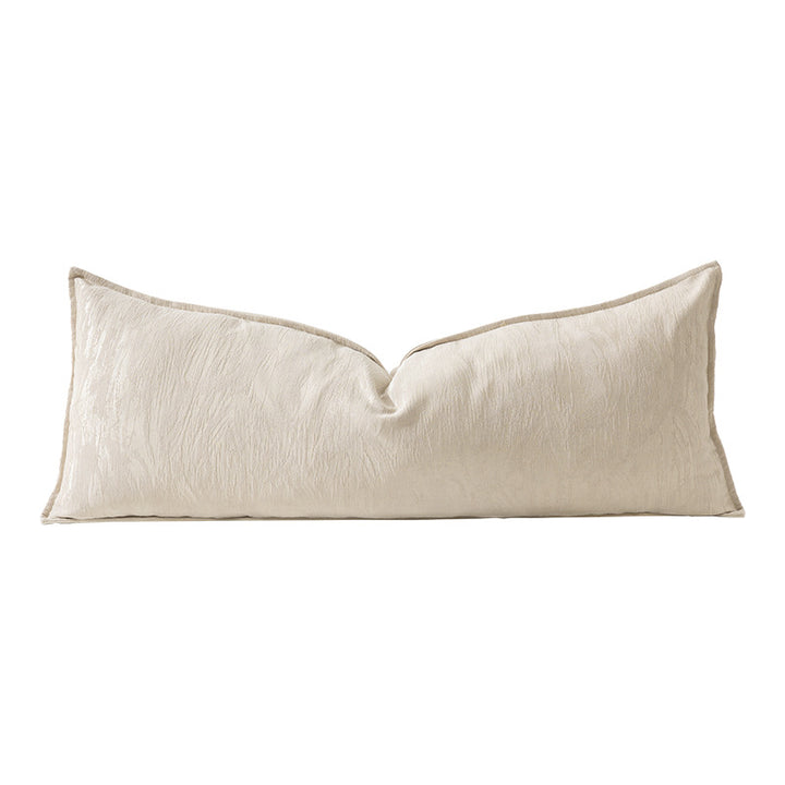 Long lumbar decorative cushion with bouclé cover and soft filling Kalsten