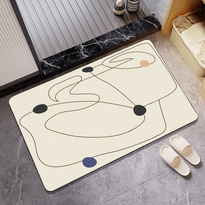 Abstract Geometric Design Bath Mat Kalsten