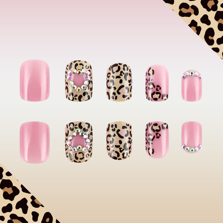 Decorative Nail Art Set with Leopard Patterns Kalsten