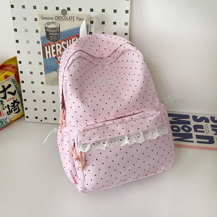 Cute Decorative Polka Dot Backpack Kalsten